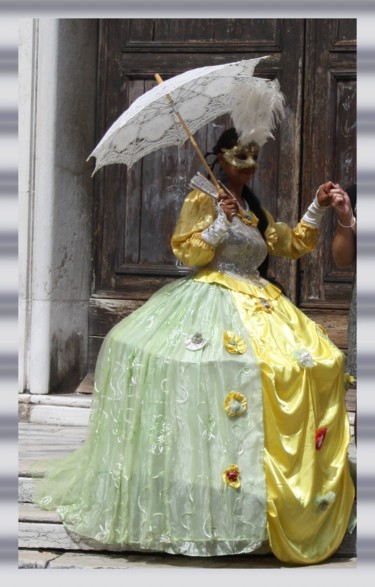 Fotografia intitulada "Costume vénitien" por Marie-José Longuet, Obras de arte originais, Fotografia digital