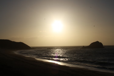 Photographie intitulée "Coucher de soleil s…" par Marie-José Longuet, Œuvre d'art originale, Photographie numérique