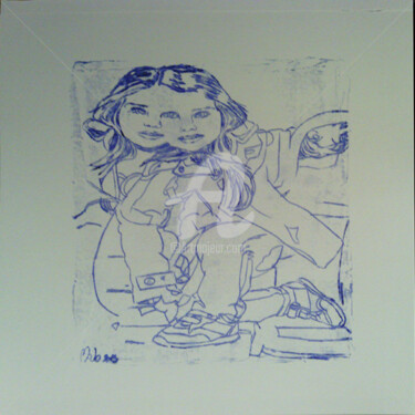 Dessin intitulée "Alice's" par Marie-José Lopez Portland (VersusMAJO), Œuvre d'art originale