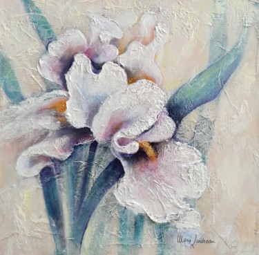 Painting titled "Iris" by Marie Landreau, Original Artwork