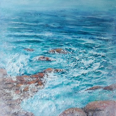 Peinture intitulée "reminiscence-oceanc…" par Marie Landreau, Œuvre d'art originale