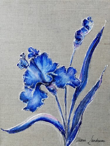 Peinture intitulée "Rêve de bleu" par Marie Landreau, Œuvre d'art originale, Acrylique