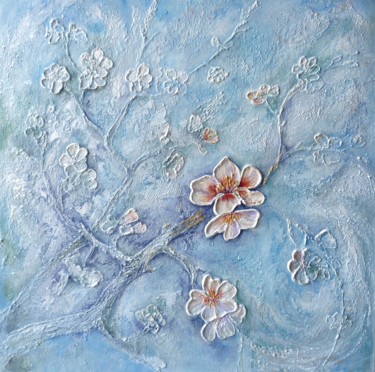 Pintura intitulada "Ode au printemps 2…" por Marie Landreau, Obras de arte originais, Acrílico