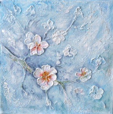 Malerei mit dem Titel "Ode au printemps -…" von Marie Landreau, Original-Kunstwerk