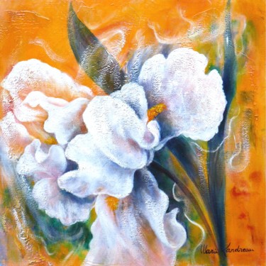 Painting titled "volupte - Iris" by Marie Landreau, Original Artwork