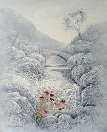 Malerei mit dem Titel ""Opaline"" von Marie Landreau, Original-Kunstwerk