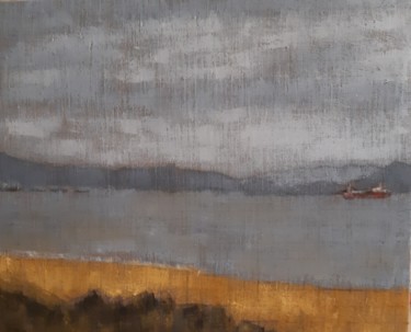 Peinture intitulée "L’Océan à Anglet, D…" par Marie Laniepce, Œuvre d'art originale, Huile