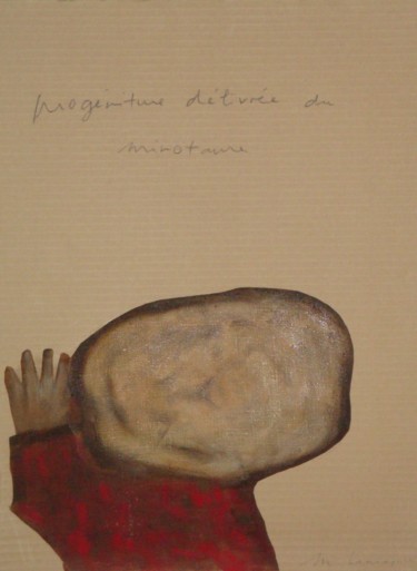 Peinture intitulée "Progéniture Délivré…" par Marie Laniepce, Œuvre d'art originale, Huile