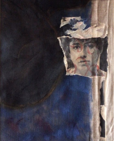 Painting titled "Ta Moko Esperluette" by Marie Laniepce, Original Artwork, Oil