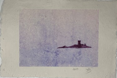 Estampas & grabados titulada "Île d’Or II" por Marie-Laure Breton, Obra de arte original, Grabado