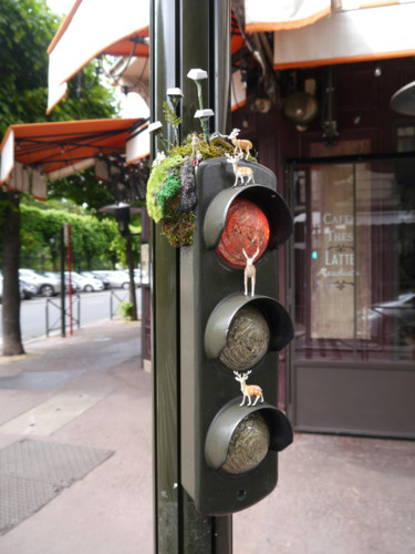 Le Monde d'après, Traffic light Photographie intitulée "Le Monde d'après, T…" par Marie-Laure Bruneau, Œuvre d'art originale, Photographie numérique Monté s…