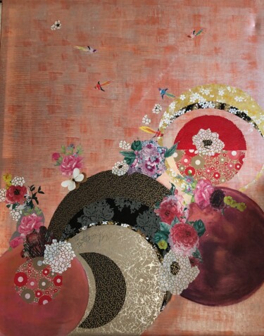 Pintura titulada "Hanami" por Marie Laure Hamard, Obra de arte original, Acrílico