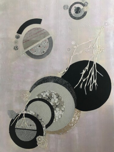 Malerei mit dem Titel "Fuyu" von Marie Laure Hamard, Original-Kunstwerk, Acryl