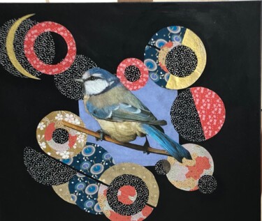 Collages titled "Picorette" by Marie Laure Hamard, Original Artwork, Collages