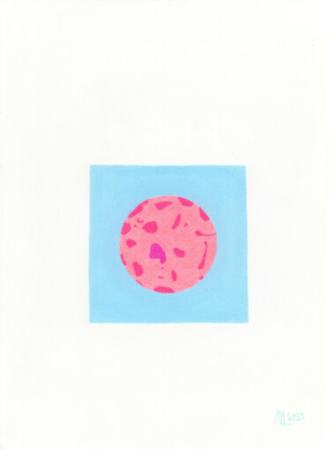 绘画 标题为“Damien Hirst” 由Marie-Laurence Winter, 原创艺术品, 粉彩