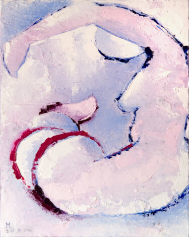 Картина под названием "Melusine 2" - Marie-Laurence Winter, Подлинное произведение искусства, Масло