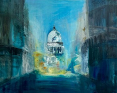 Painting titled "Roma" by Marie Line Robert, Original Artwork, Acrylic