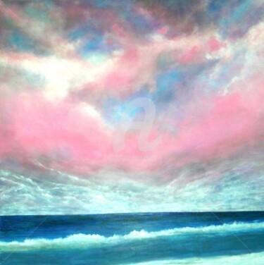 Pintura titulada "North Atlantic ocea…" por Marie-Line Vasseur, Obra de arte original, Oleo