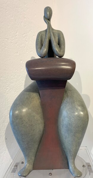 Skulptur mit dem Titel "UN JOUR PEUT-ÊTRE" von Marie-Madeleine Gautier, Original-Kunstwerk, Bronze