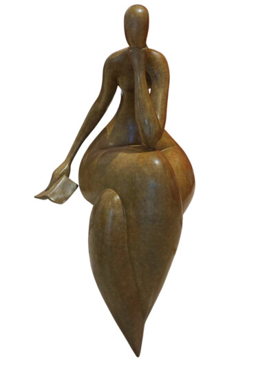 Escultura intitulada "Femmes qui lisent s…" por Marie-Madeleine Gautier, Obras de arte originais, Bronze