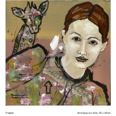 Картина под названием "fragile-juillet-jpg…" - Marie Marinier, Подлинное произведение искусства, Акрил