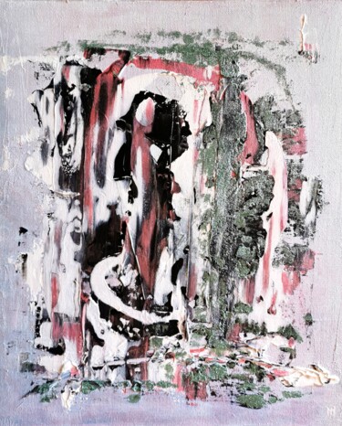 Картина под названием "White Wemen" - Marie Martine, Подлинное произведение искусства, Акрил Установлен на Деревянная рама д…
