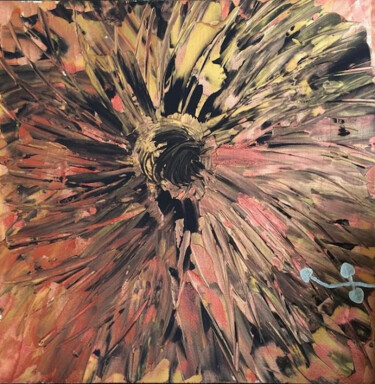 Painting titled "The Dahlia" by Marie Mendonça (MC_Art), Original Artwork, Acrylic