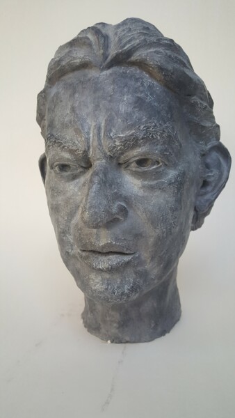 Escultura intitulada "Gainsbourg" por Marie-Michèle Rouchon, Obras de arte originais, Argila