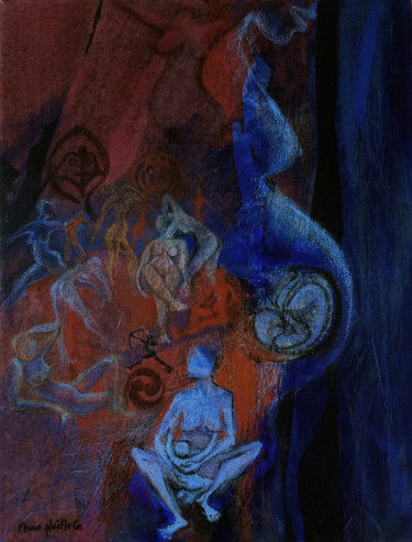 Peinture intitulée "femme" par Marie-Noëlle Gagnan, Œuvre d'art originale, Acrylique