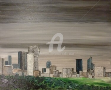 Painting titled "La-Défense.jpg" by Marie-Noëlle Amiot, Original Artwork, Acrylic