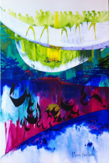 Painting titled "stop pollution!" by Marie-Noëlle Gagnan, Original Artwork, Acrylic