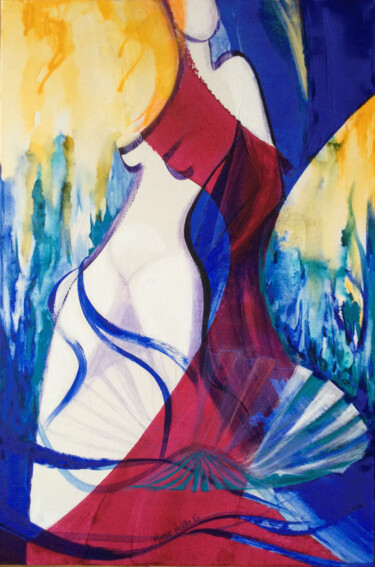 Peinture intitulée "Vénus" par Marie-Noëlle Gagnan, Œuvre d'art originale, Acrylique