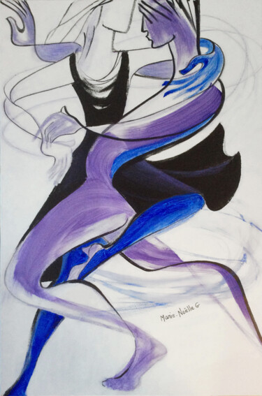 "un tango délirant" başlıklı Tablo Marie-Noëlle Gagnan tarafından, Orijinal sanat, Akrilik