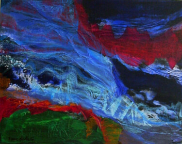 Painting titled "cascade" by Marie-Noëlle Gagnan, Original Artwork, Other