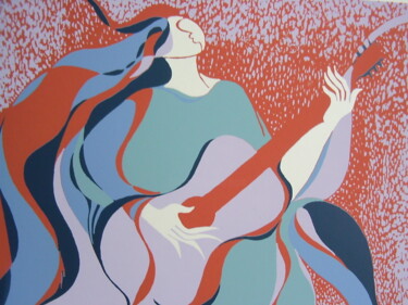 Painting titled "chaconne" by Marie-Noëlle Gagnan, Original Artwork