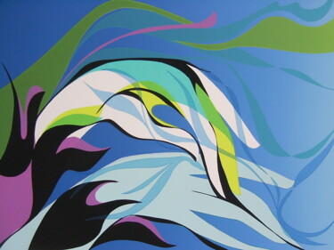Painting titled "pour clavier" by Marie-Noëlle Gagnan, Original Artwork
