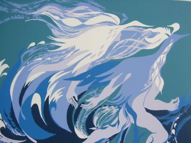Painting titled "Céyx et Alcyone" by Marie-Noëlle Gagnan, Original Artwork
