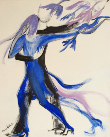 Peinture intitulée "tango-2" par Marie-Noëlle Gagnan, Œuvre d'art originale, Acrylique