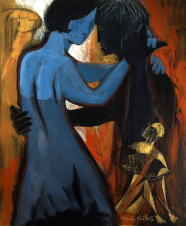 Peinture intitulée "tango-8" par Marie-Noëlle Gagnan, Œuvre d'art originale, Acrylique