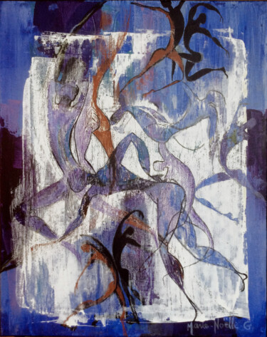 Schilderij getiteld "mouvement.jpg" door Marie-Noëlle Gagnan, Origineel Kunstwerk, Acryl