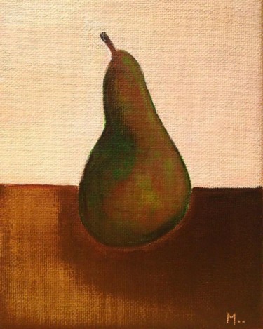 Peinture intitulée "Il etait une poire" par Marie Normand, Œuvre d'art originale
