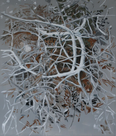 Peinture intitulée "Branches sèches" par Marie-Odile Ginies, Œuvre d'art originale, Acrylique