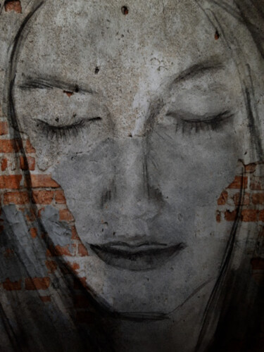 Arte digitale intitolato "Dolore fusain sur m…" da Marie Pascale Martins, Opera d'arte originale, Fotomontaggio