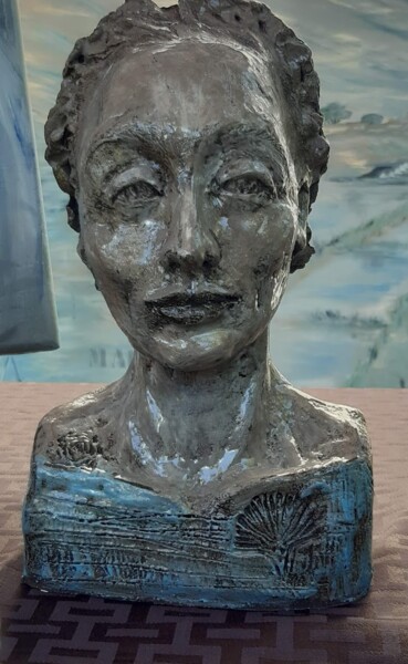 Sculpture titled "Nusch Eluard" by Marie Pascale Martins, Original Artwork, Ceramics