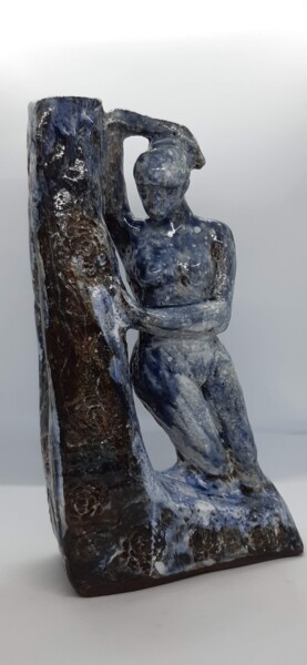 Skulptur mit dem Titel "La vague" von Marie Pascale Martins, Original-Kunstwerk, Keramik