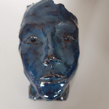 Skulptur mit dem Titel "la tête dans les ét…" von Marie Pascale Martins, Original-Kunstwerk, Keramik