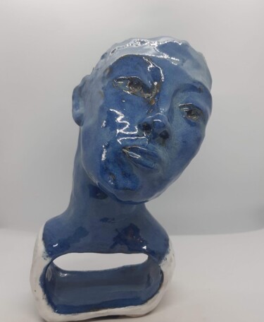 Sculpture titled "la rêveuse" by Marie Pascale Martins, Original Artwork, Ceramics