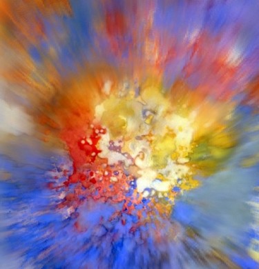 Peinture intitulée "L'aube sublime le s…" par Marie Paule Barco Florit, Œuvre d'art originale
