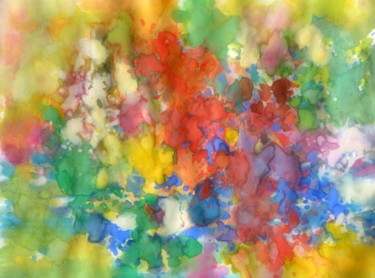 Peinture intitulée "Le ciel enivré d'un…" par Marie Paule Barco Florit, Œuvre d'art originale, Gouache