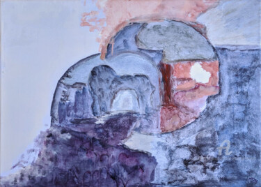 Peinture intitulée "De façade ou de pro…" par Marie-Paule Demarquez, Œuvre d'art originale, Acrylique Monté sur Châssis en b…